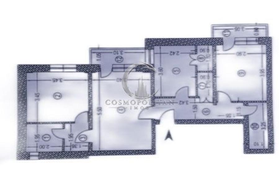Apartament cu 3 camere ~ zona Unirii Sud / BIG ~ confort 1 / 75mp ~ etaj 9