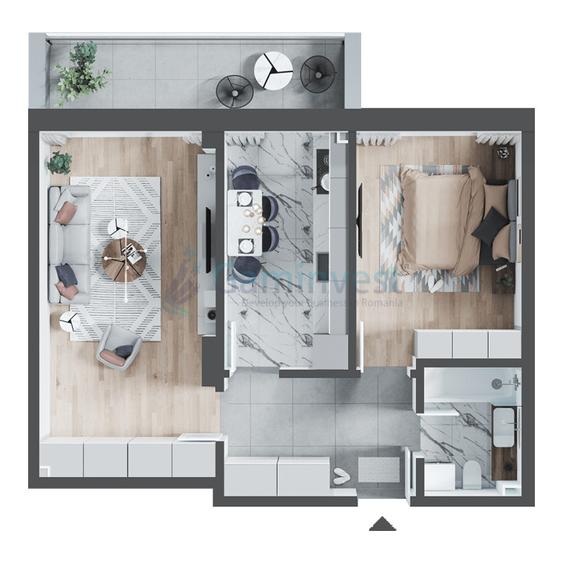 Apartament 2 camere in bloc nou zona Calea Aradului, Oradea V3310D
