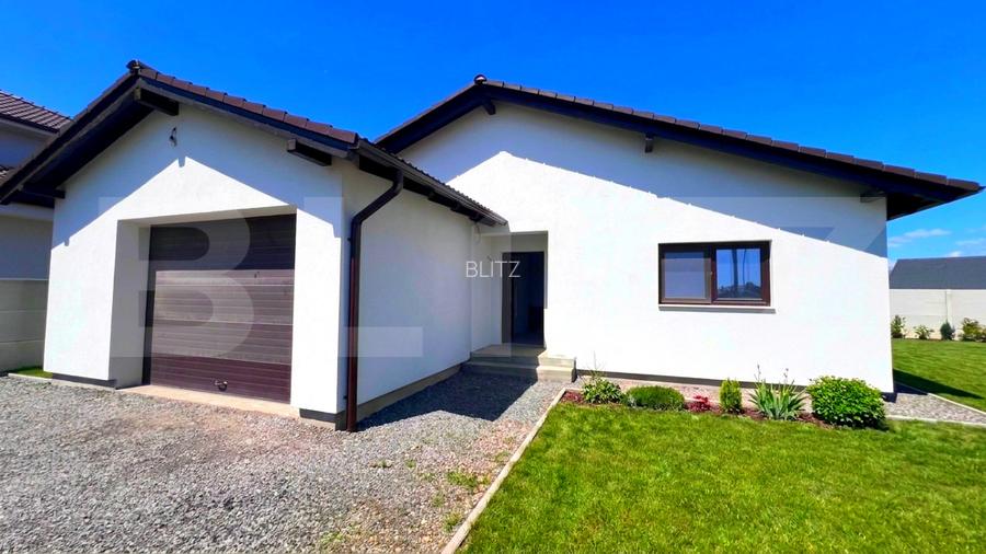 Casă cu 3 camere, 90 mp, pe un nivel,  454 mp teren, cartier Orizont - 2