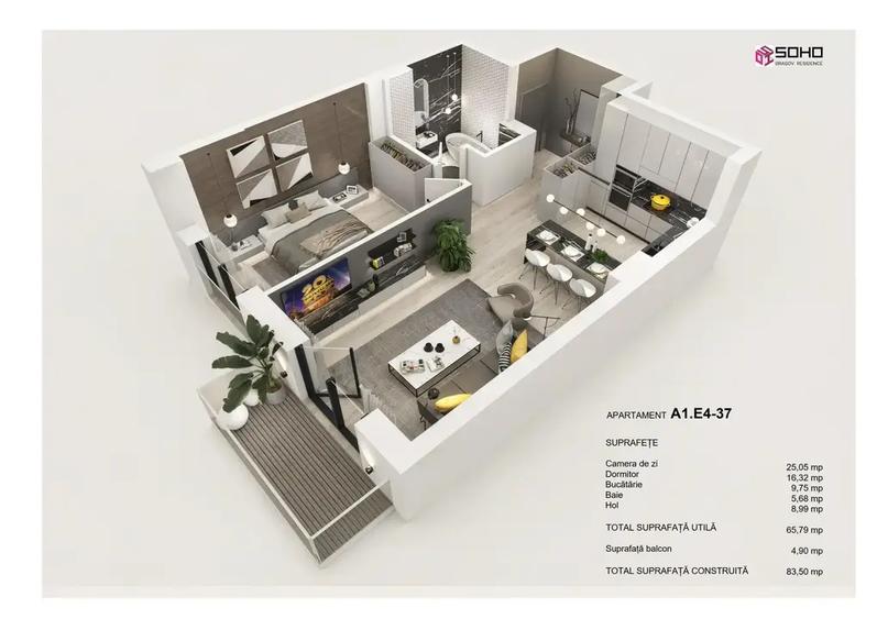 Apartament 2 camere