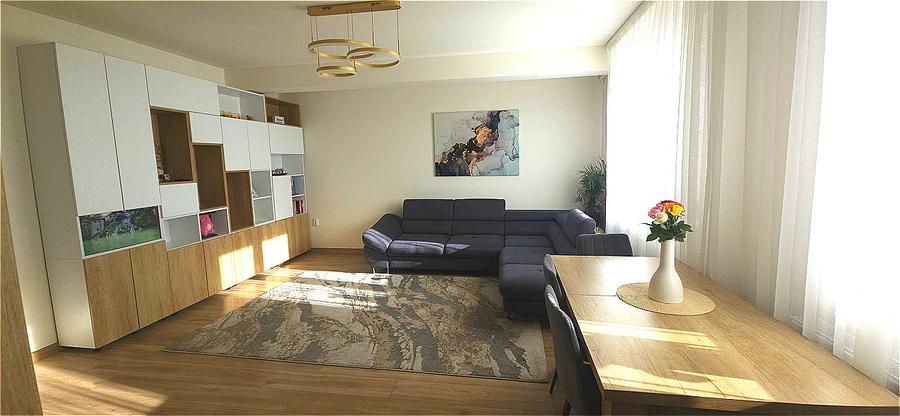 Apartament cu 3 camere, finisat, mobilat și utilat complet, situat în Baciu
