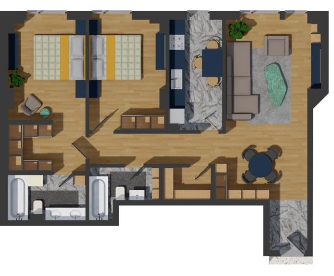 Apartament de vanzare 3 camere, zona Păcurari, INTABULAT cu MUTARE IMEDIATA