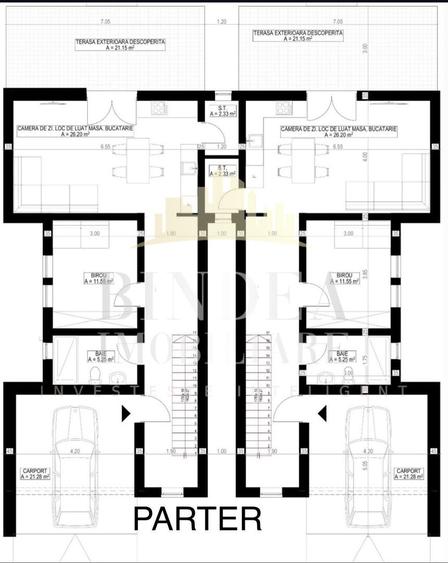 Duplex modern P+1, 110mp utili cu un teren de 310mp