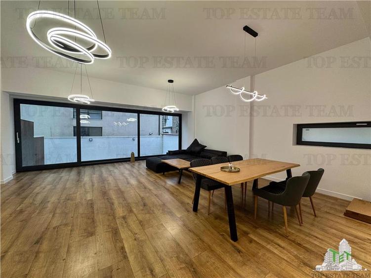 Apartament mobilat si utilat cu 3 camere de inchiriat + gradina 28mp in zona de