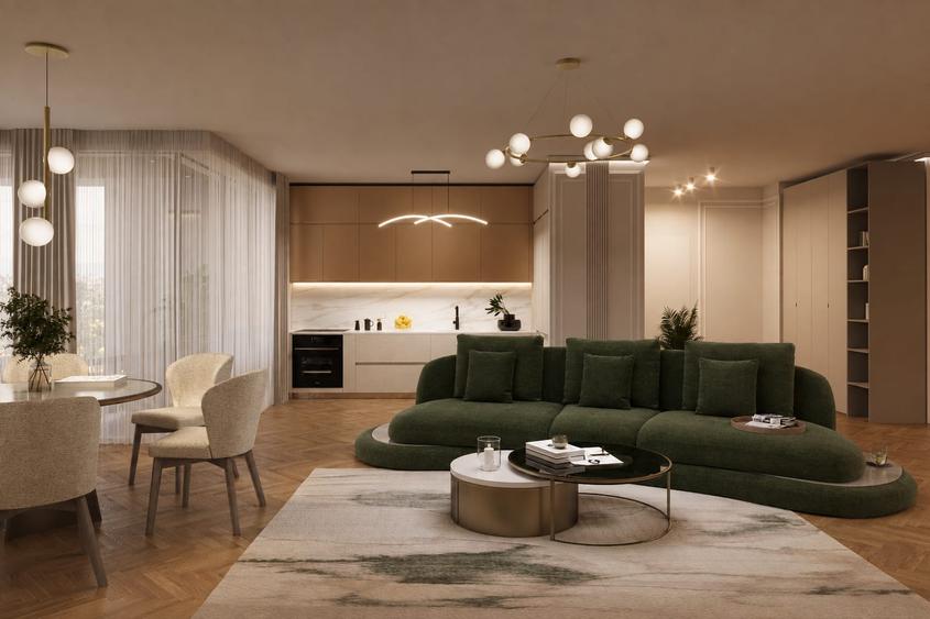 Rafinament contemporan in Domenii. Apartament 4 camere. Dubla vedere.