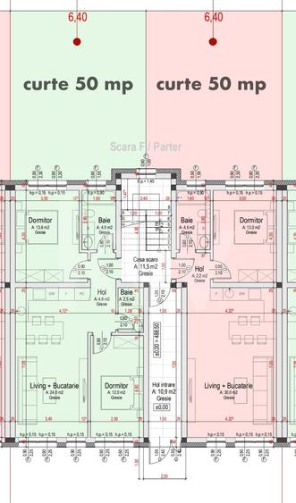 Apartament 3 camere, două băi, curte 50 mp -Natura la tine acasă! Cristian-SiBiU