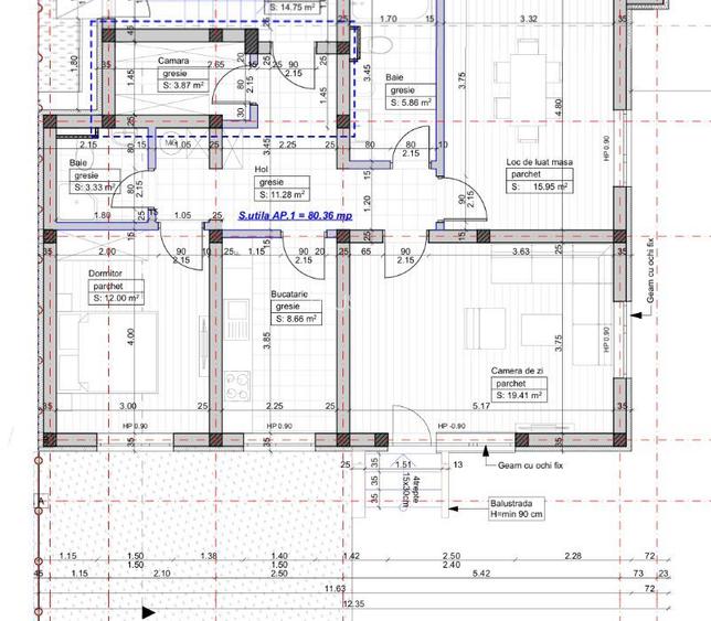 COMISION 0% | Apartament 3 camere | 80,36 mp | Curte 70 mp | Giroc - 9