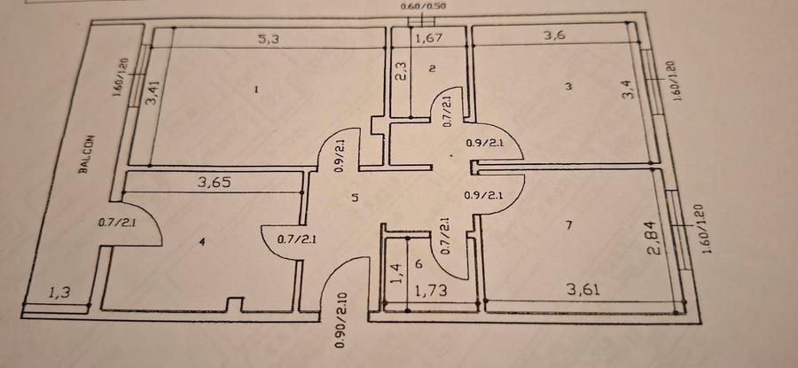 Apartament cu 3 camere, DECOMANDAT, zona NICOLINA-BELVEDERE