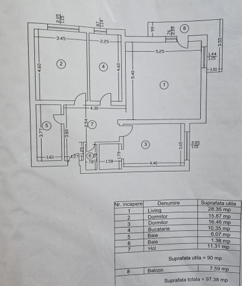 Apartament 90 mp, 3 camere, 2 băi și parcare inclusă – Muzeul Apei
