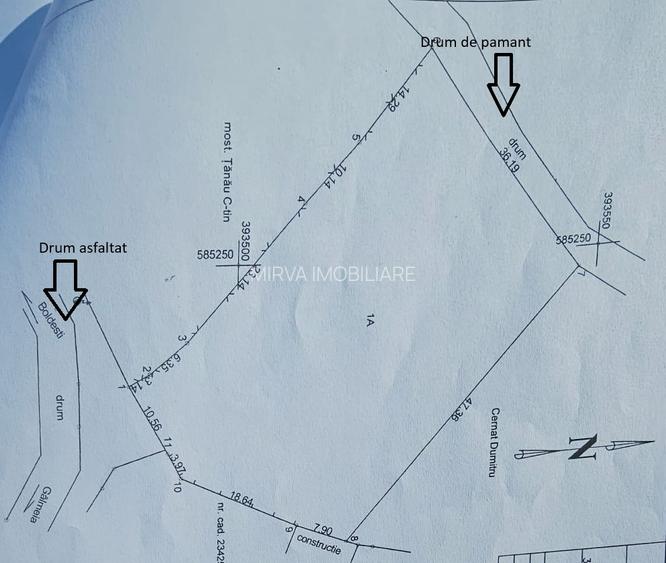 Teren intravilan 2.000 mp – Seciu, 2 deschideri, Priveliște panoramica - 1