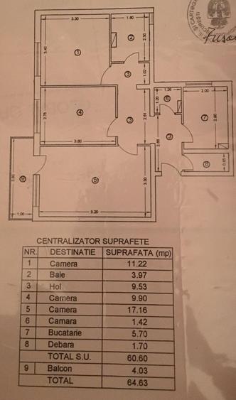Tineretului-strada Trestiana-apartament 3 camere