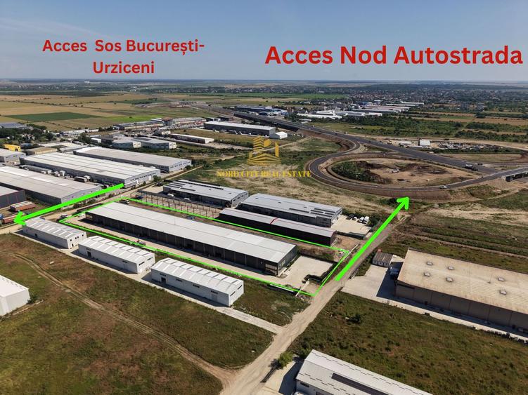 Hală Industrială P+1E | 8.000 mp teren | Acces A0 | DN2 | Afumați