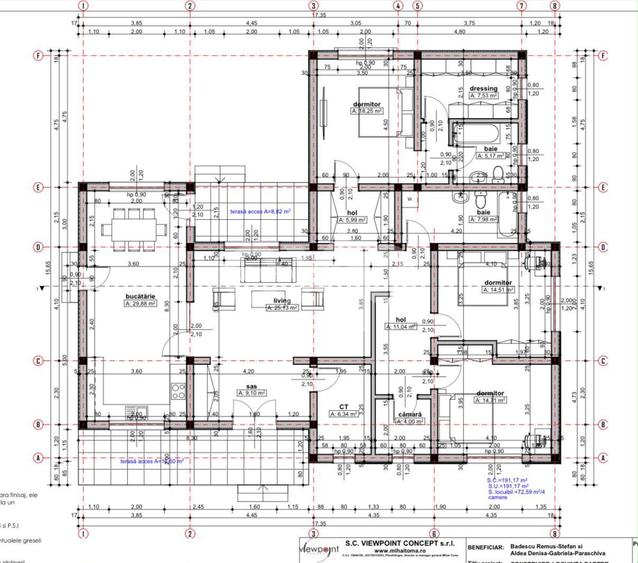 SMEURA | Casa individuala | AC 2025 | 165,97 mp utili | Teren 1.014 mp - 1