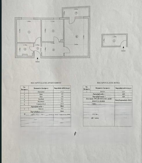 Targu Cucu-Diicot-2 Camere Decomandat 54mp+boxa+bloc 83'-Renovat