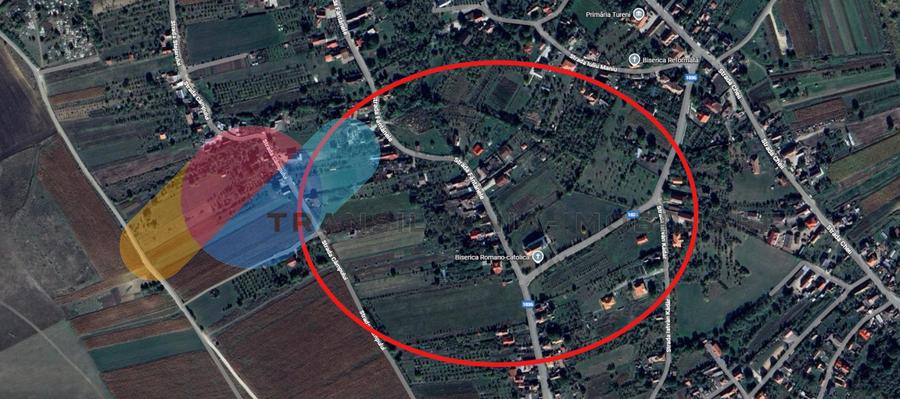 Teren intavilan construibil 4000mp în Tureni