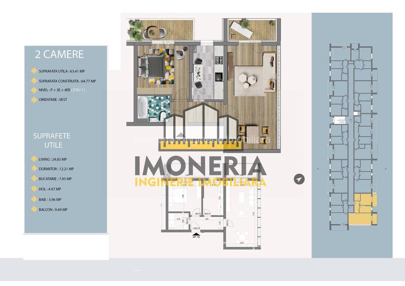 2 camere Tip 4-Pallady Villa Apartments 2-0% comision-finalizat - 7