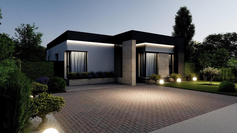 Casa Parter – 4 Camere - Teren 415mp – Ansamblu Rezidential- Berceni/Vidra