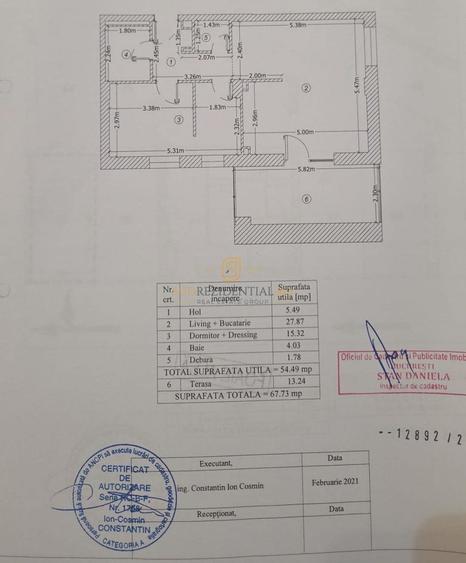 Apartament cochet cu terasa generoasa, 2 camere, in zona Parcul Carol