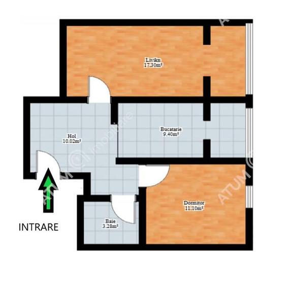 Apartament modern 2 camere decomandate in zona Strand Sibiu