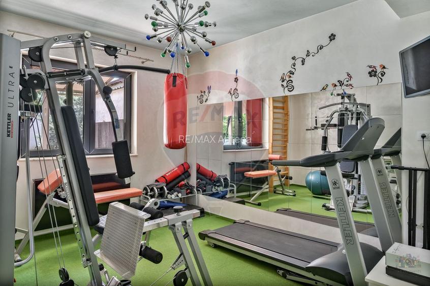 Vilă de arhitectură cu piscină, garaje și teren de 800 mp - 14
