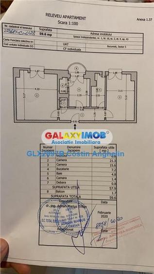 Apartament 2 camere nemobilat - metrou 1 minut - Piata Unirii