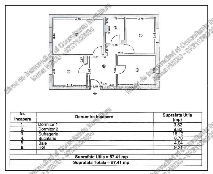 🙋Inel II🔸 3 Camere Decomandate 58m² Mobilat Utilat Izolat Gaze - 13