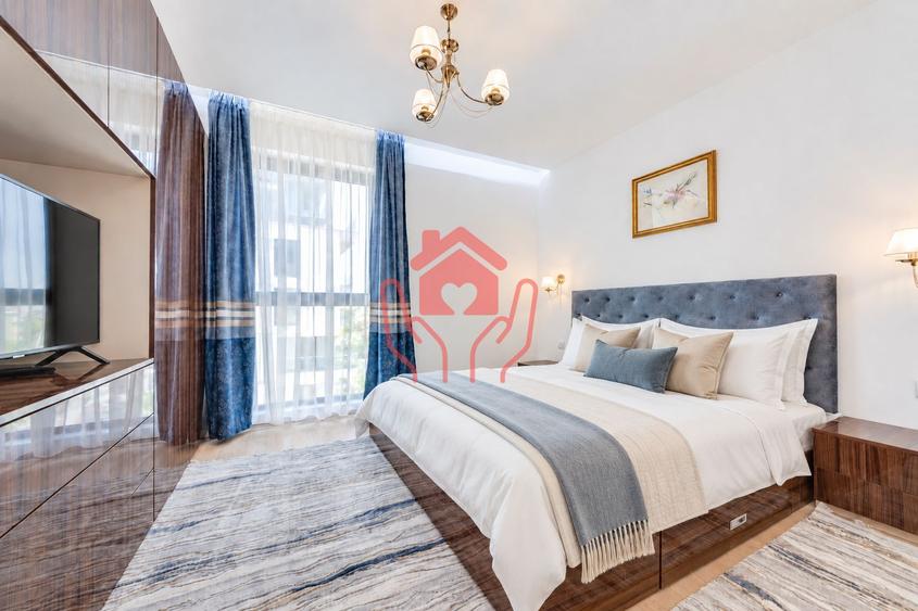 ONE Herastrau Plaza-2 camere modern mobilate, parcare in garaj!