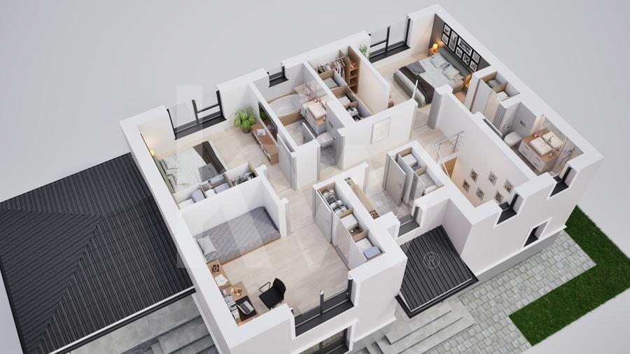 Casa individuala 5 camere in cartier nou Șură Mica