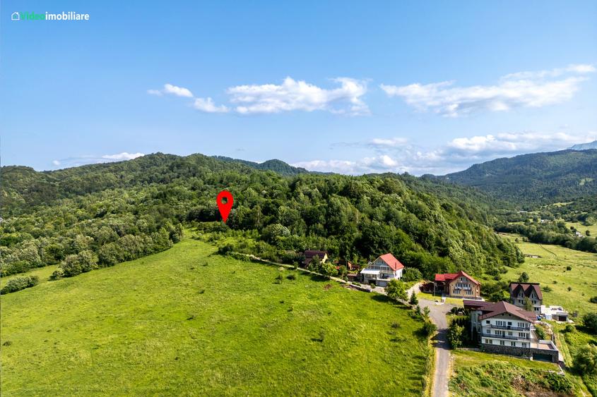Teren cu vedere superba spre Cheile Rasnoavei, 8800 mp, la marginea pădurii