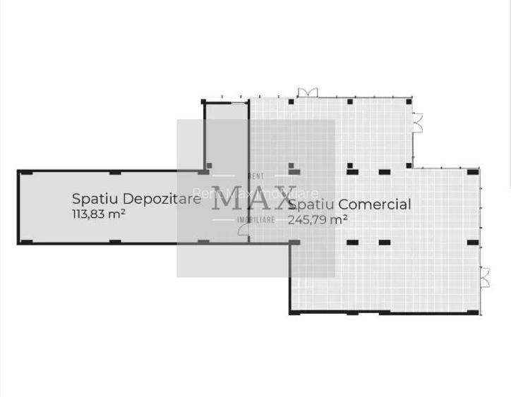 Spațiu comercial de închiriat Gheorgheni | 359,62 mp | Parter - 2