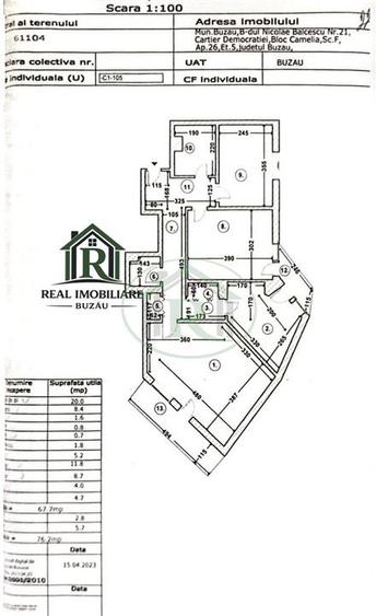 Apartament 3 camere Bd Nicolae Balcescu- bl Camelia!