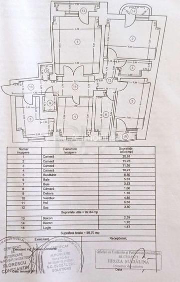 Apartament cu 4 camere cu vedere spre fântânile de la Piața Unirii - 38