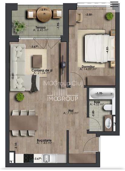 De inchiriat apartament premium cu 2 camere - garaj - 8