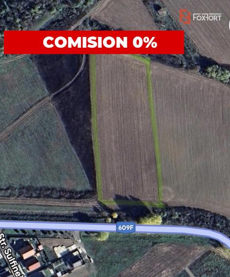 Teren intravilan de 5800 mp, la Asfalt zona Bucovat