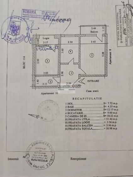 Apartament etaj 2, vizavi de Penny - sala de sport