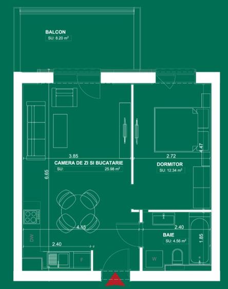 Studio Tip 1 Greenfield Băneasa | Gata de Mutare | Promoție 96.000 € +TVA