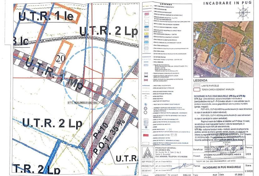Vanzare teren 26100 mp Magurele - Atomistilor