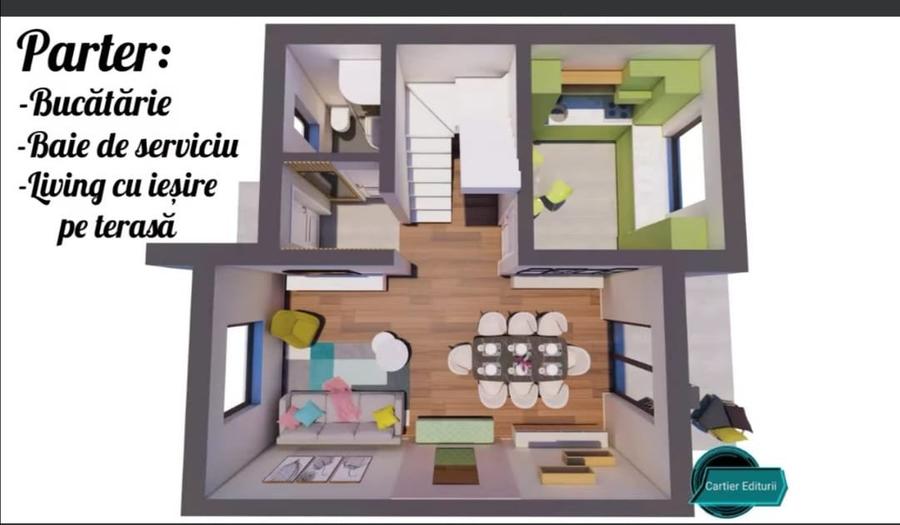 COMISION 0%, CASA 4 CAMERE, 2 BAI, 250 MP, HORPAZ