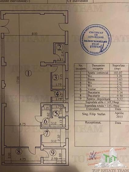 Spatiu comercial open space, suprafata generoasa 145 mp, Popesti Leordeni