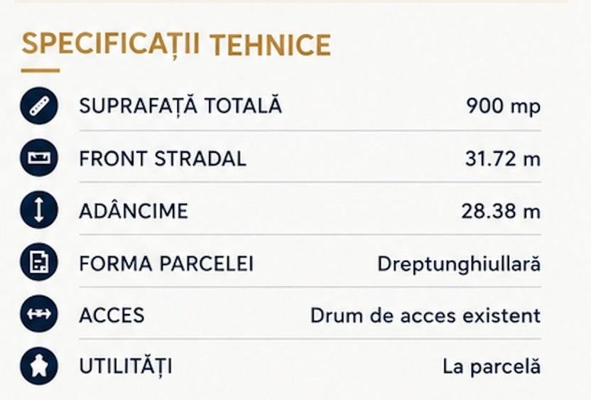 De vanzare 900 mp teren, Giarmata Vii pentru constructii !