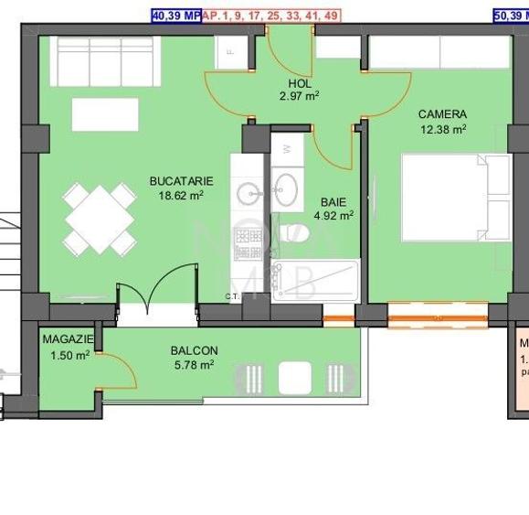 Apartamente - tip studio - Str. Doamna Stanca