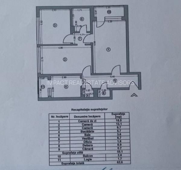 3 camere renovat complet langa Parc Floreasca-Beller - 1