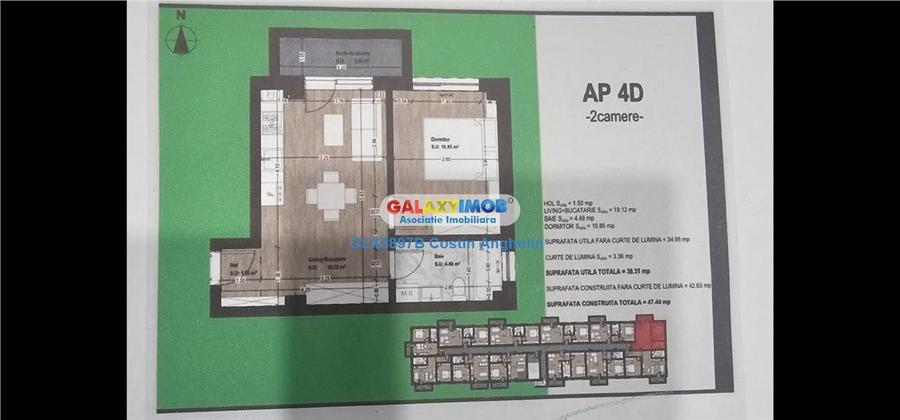 Apartament 2 camere demisol - Complex Lara Residence (Otopeni)
