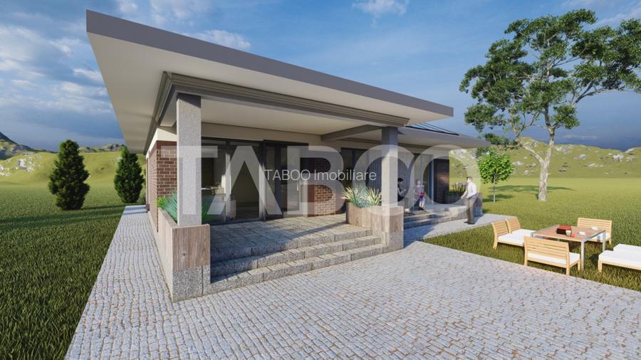 Casa de vanzare cu 3 camere   Sura Mica Sibiu 500 mp teren - 4