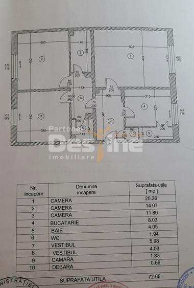 13 Septembrie-Botorani | 3 cam | 73mp | Parter  | bloc reabilitat | 139.900 euro