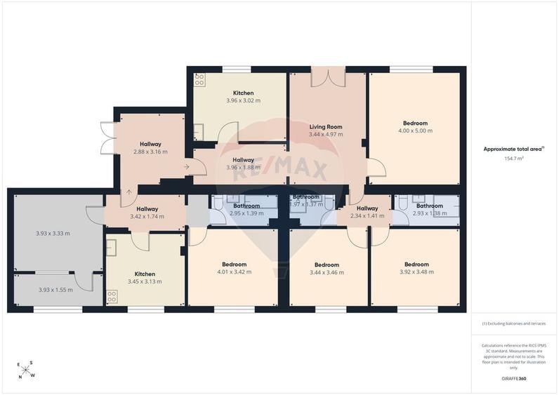 Oportunitate - 2 Apartamente 4 + 2 camere - Zona 13 Septembrie
