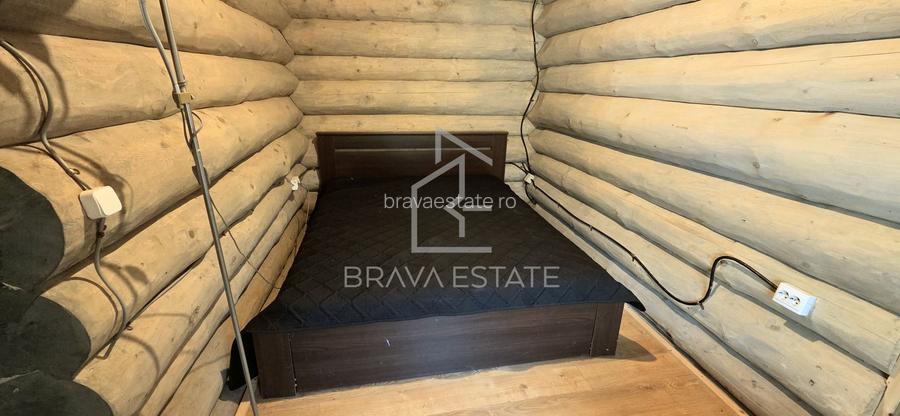 Cabană din lemn rotund, 210mp, ciubăr, jacuzzi, foișor, localitatea Băișoara - 15