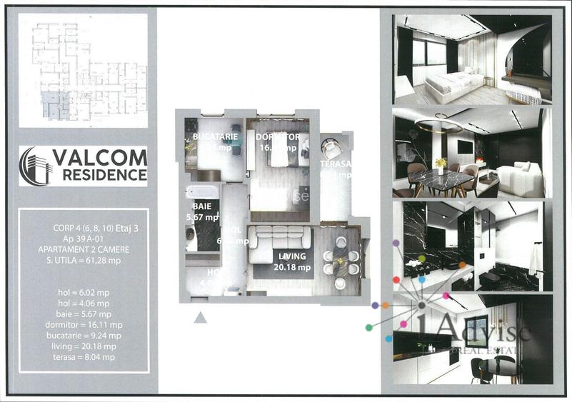 Valcom Residence Bartolomeu, 2 camere, terasa 6.52 mp, Comision 0% - 6
