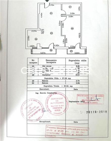 Apartament 2 camere cu boxa + Loc de parcare inclus