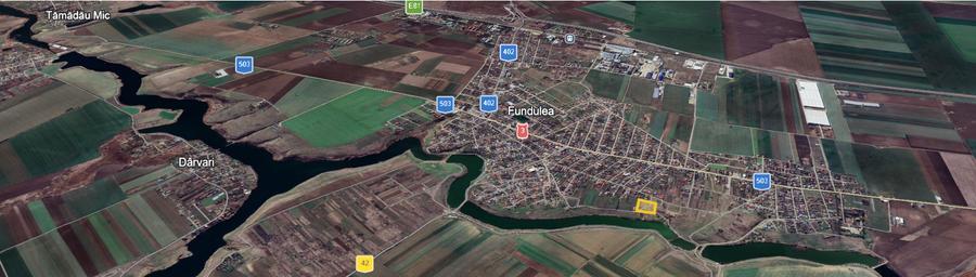 Teren intravilan pe malul lacului Fundulea – loturi 440–525 mp